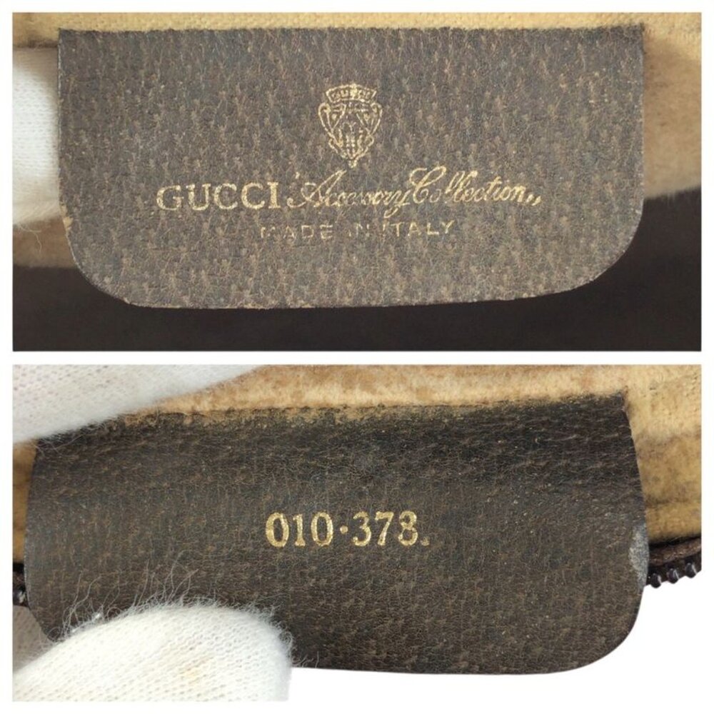Gucci Vintage Sherry Clutch Beige Brown - Picture 4 of 9